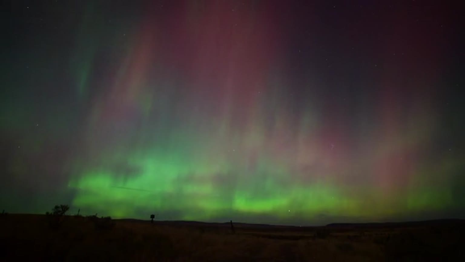Aurora borealis over the Northwest Territories