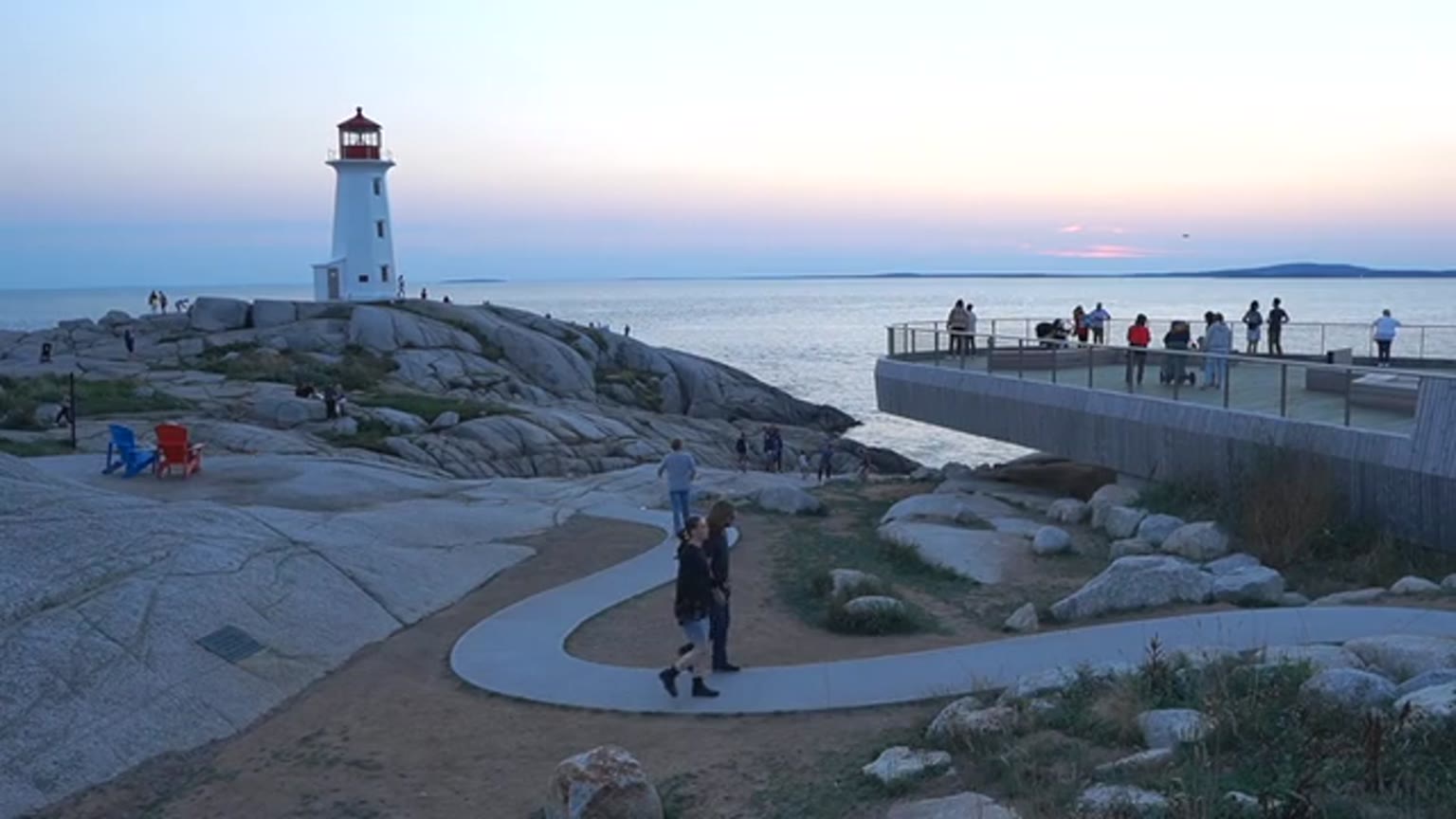Peggy's Cove lighthouse on the Nova Scotia coast